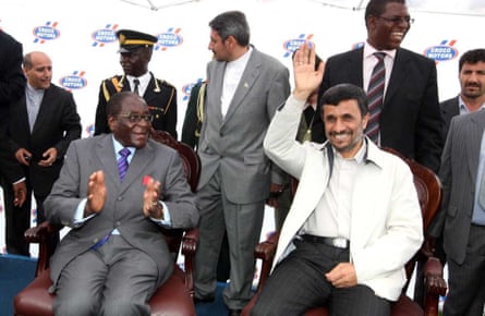 Robert Mugabe and Mahmoud Ahmadinejad