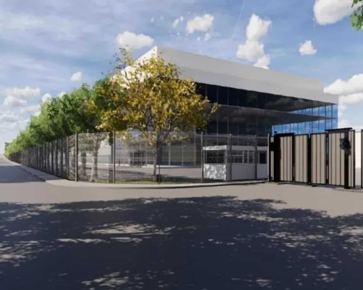 An artist's impression of Nscale's planned datacentre in Loughton, Essex