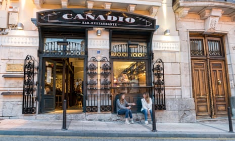 Bar Cañadio exterior, Santander, Spain.