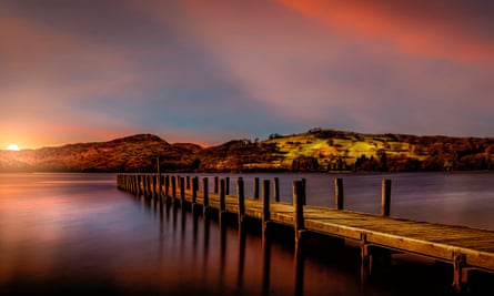 Coniston Water at night