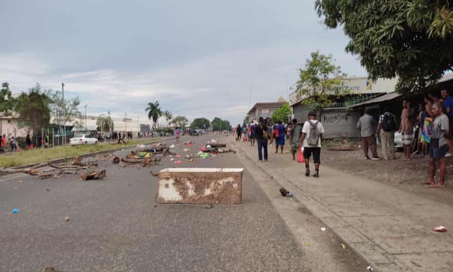 Aftermath of the riots in Honiara, Solomon Islands.