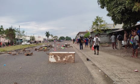 Violent protests have broken out in the Solomon Islands’ capital, Honiara, for a second day, with witnesses saying Chinese-owned businesses were being targeted.