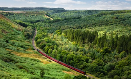 The North York Moors Railway near Goathland.