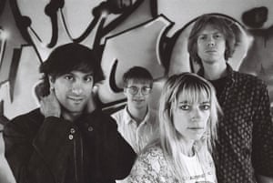 Sonic Youth in London, with Thurston Moore far right, 1987