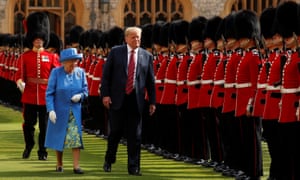 Donald Trump with the Queen at Windsor Castle