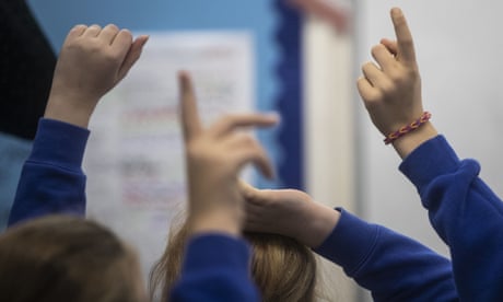 School children in a classroom