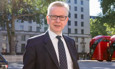 Michael Gove in Westminster, London