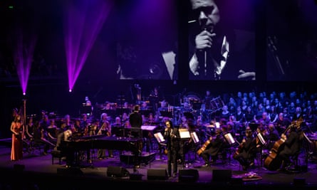 Nick Cave and Warren Ellis perform in the concert hall in 2019.