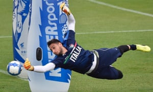 Italy’s goalkeeper Gianluigi Donnarumma