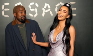 Kanye and Kim Kardashian.