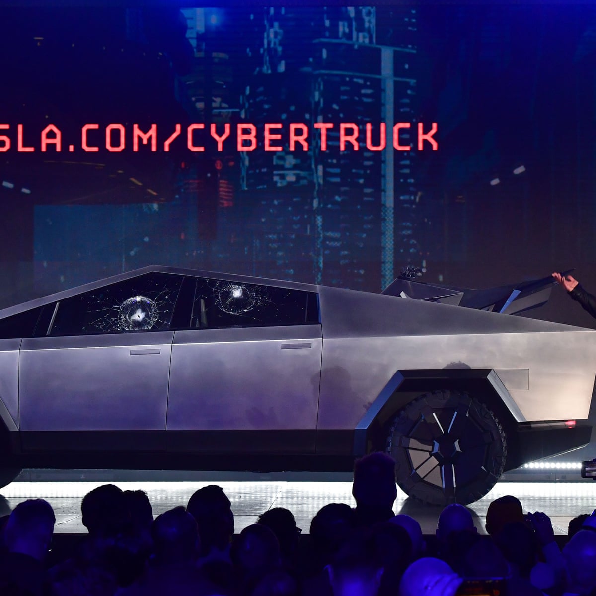 Cybertruck Tesla Unveils New Pickup Truck But Windows Break During Demo Technology The Guardian
