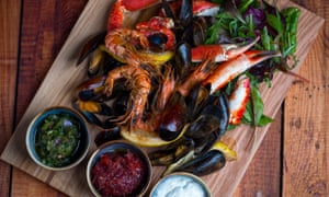 Shell out … a seafood platter at the Polurrian