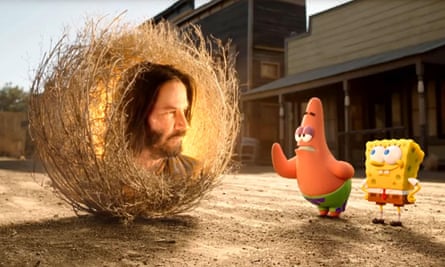 Keanu Reeves in The SpongeBob Movie: Sponge on the Run.