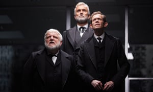 Simon Russell Beale, Ben Miles and Adam Godley in The Lehman Trilogy at the National Theatre, London.