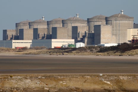 The Gravelines nuclear power plant is seen across the beach in Petit Fort Philippe, northern France.