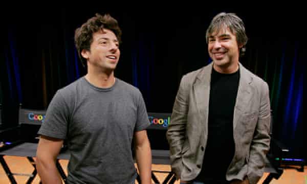 Google’s co-founders Larry Page and Sergey Brin.