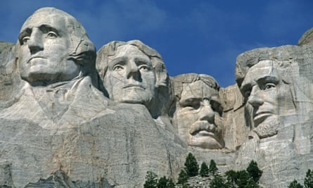 Mount Rushmore in South Dakota, US