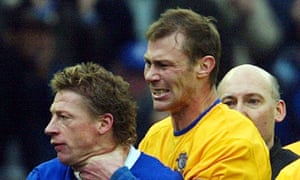 ferguson duncan everton freund manager throttles temporary sweats wells future he leicester steffen sent 2004 being march city off after