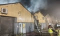 The investigation is related to a fire which broke out on an industrial estate on Staffa Road in Leyton in March.
