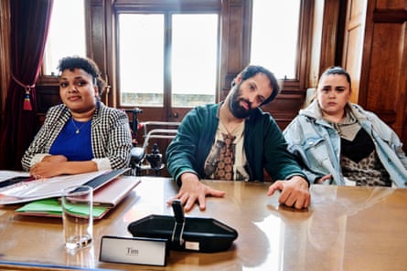 Saida Ahmed, Tim Renkow and Sharon Rooney in Jerk.