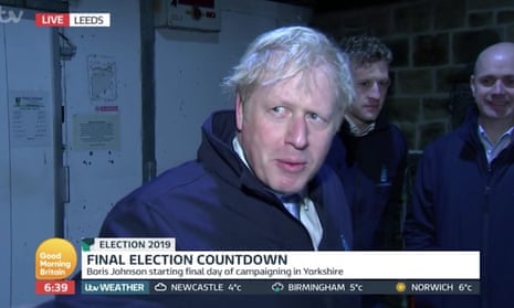 Britain's Prime Minister Boris Johnson on GMB