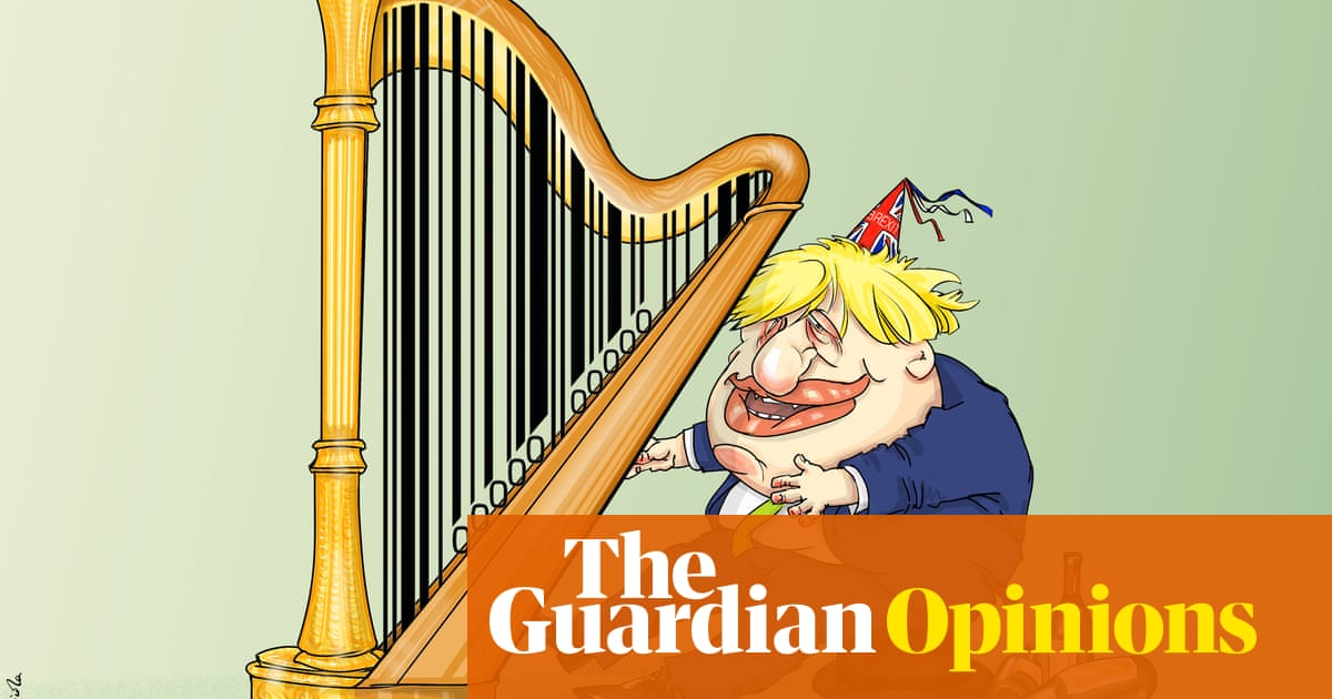 Nicola Jennings: the harp and the lyre – cartoon