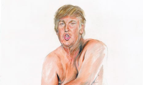 donald trump nude painting