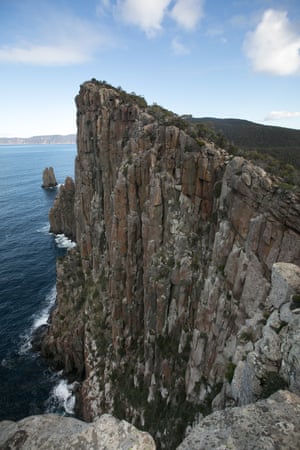 The dolerite cliffs.