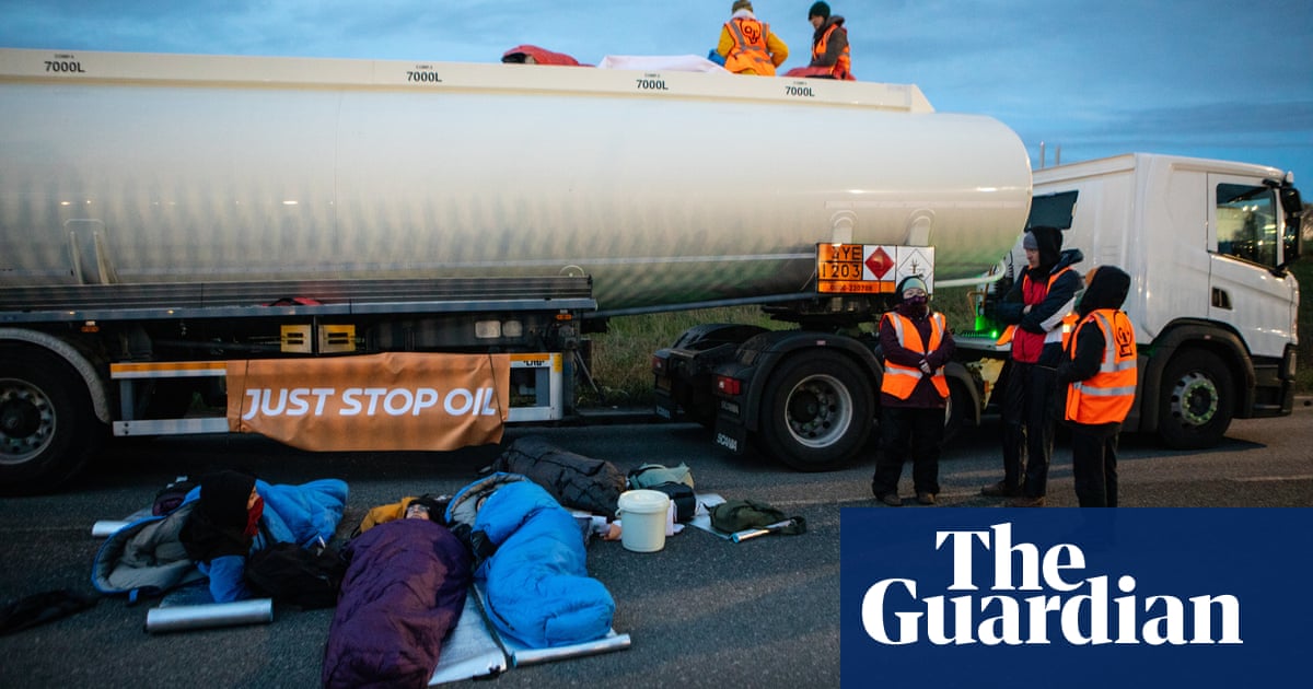 Climate protesters block oil depot near Heathrow as action enters fourth day