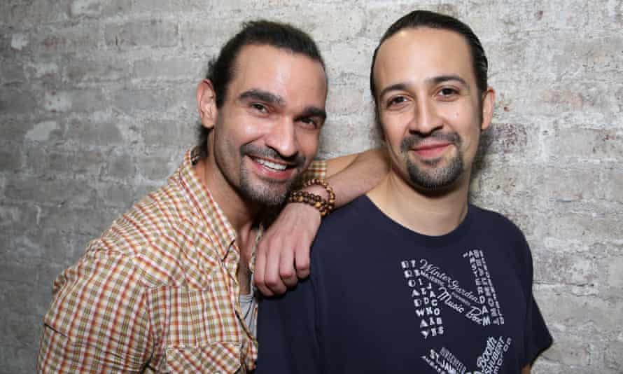 Hamiltons past and present: Muñoz and Lin-Manuel Miranda.