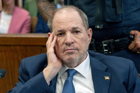 Harvey Weinstein in court.