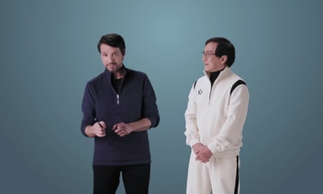 Ralph Macchio and Jackie Chan in the casting call video for the new Karate Kid movie.