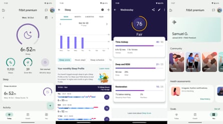 The Fitbit app on Android.