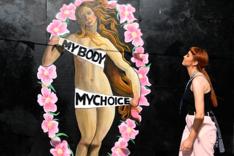 A pro-choice mural in Dublin in May 2018, the month Ireland voted to legalise abortion.