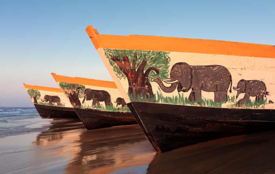 Fishing boats on Cape Maclear, Malawi.