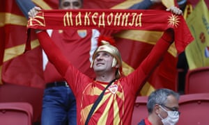 A North Macedonia fan