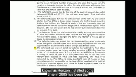 Sefton’s defence statement