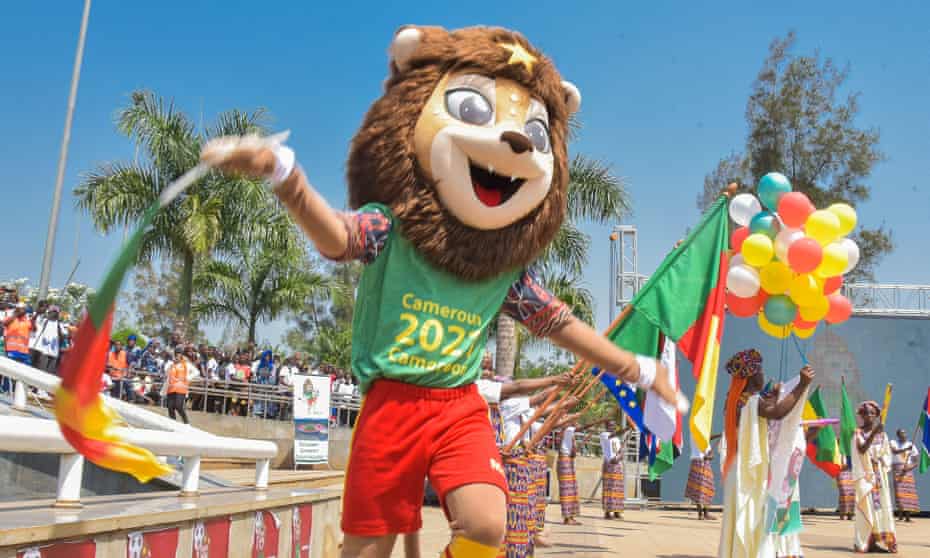 Mola, the official mascot of the Africa Cup of Nations, appears in Cameroon on 9 December.