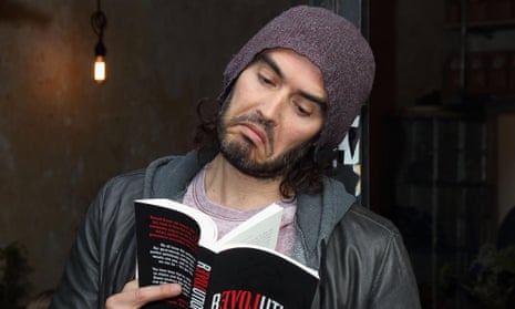 Russell Brand at the opening of the Trew Era cafe in Hackney.