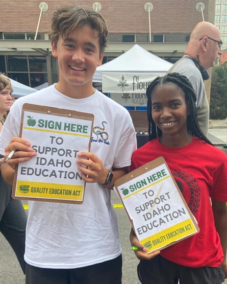 Shiva Rajbhandari, left, says he hopes more students nationwide run for seats on school boards. ‘Our perspective is so valuable, and we really do have a lot to bring to the table.’