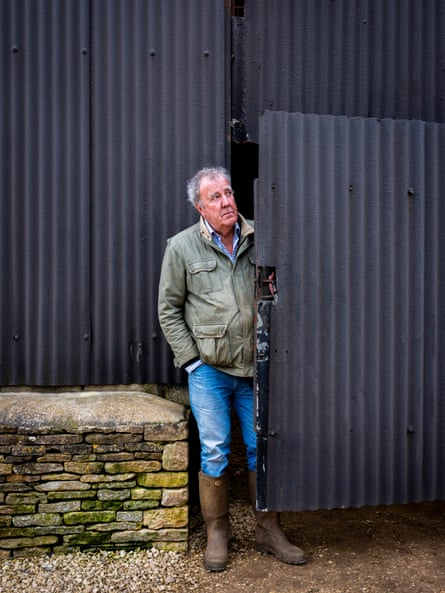 Jeremy Clarkson photographed at his farm, March 2024