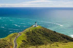 Cape Reinga, the northernmost point in New Zealand.