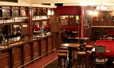 Interior shot of the bar area of the east London pub the Sebright Arms