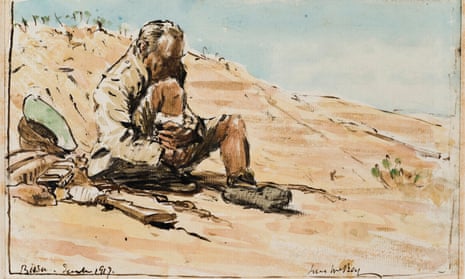 Soldier Resting, Birsu (1917) by James McBey