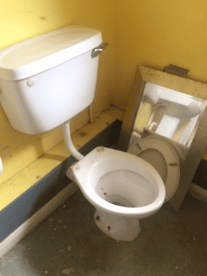 Junior Sterling’s toilet