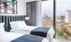 A bedroom at Hotel Indigo Manchester