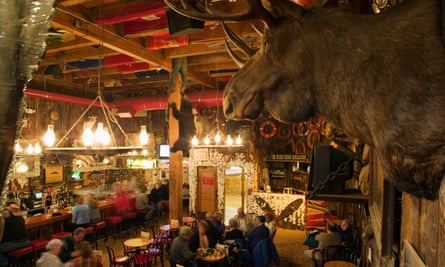 Creature comforts: pull up a chair and order a beer in the Red Dog Saloon.