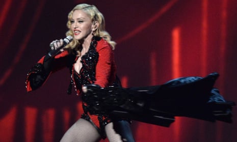 Madonna performing at the Grammy Awards in 2015
