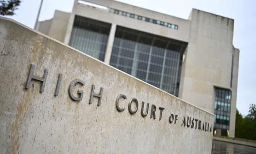 File photo of the high court in Canberra