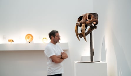 A skull for sale at Frieze Masters.